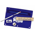 Premium Translucent School Kit w/ Pencil, 6" Ruler, Eraser & Sharpener (Spot Color)